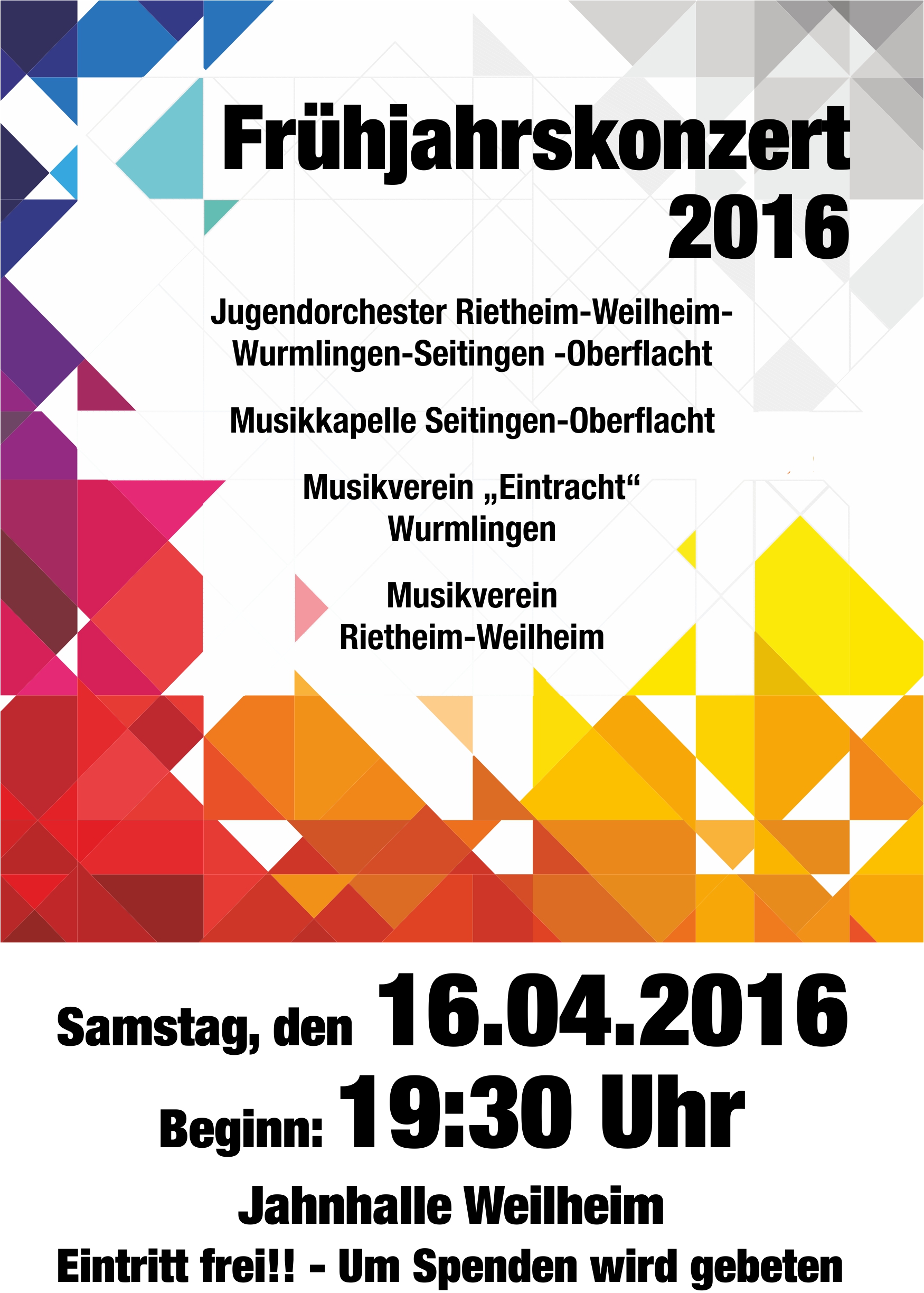 Plakat Triplekonzert